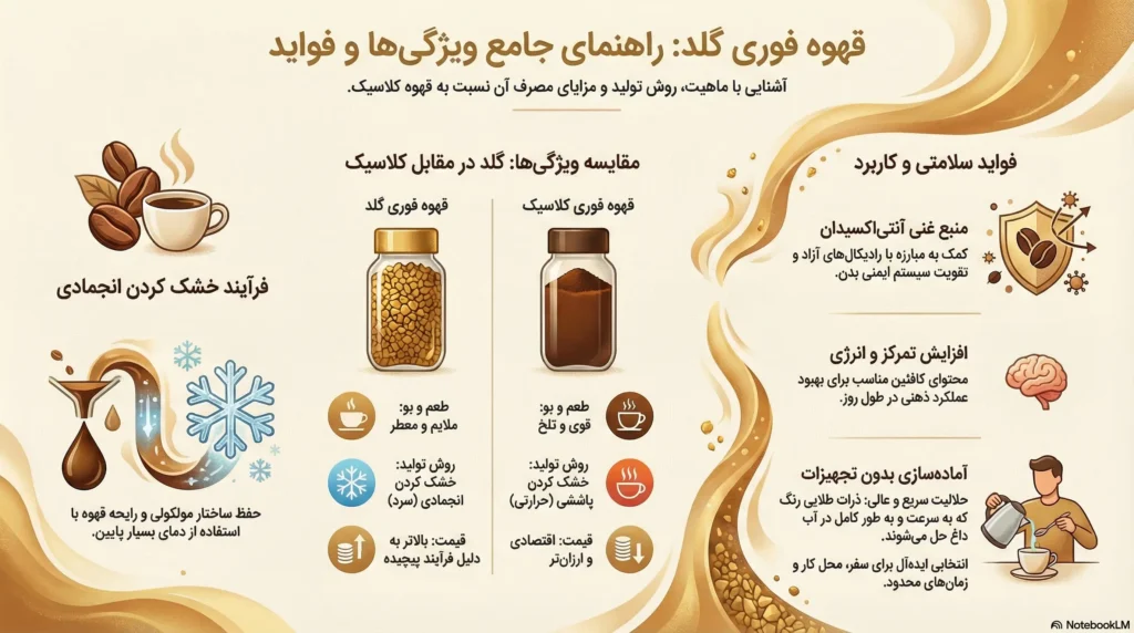 راهنمای جامع قهوه گلد فوری